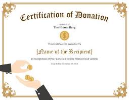 Here's how to make your charitable donations a the limit applies to all donations you make throughout the year, no matter how many organizations you donate to. 7 Printable Donation Certificates Templates Hloom