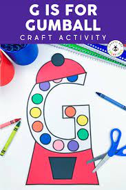 g is for gumball letter craft an