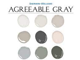 Agreeable Gray Home Color Palette Sw