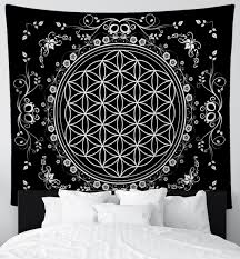 Sacred Geometry Mandala Tapestry
