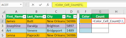 count colored cells in excel top 3
