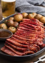 beer braised corned beef with whiskey