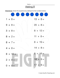 Adding Eight Equations Worksheet Have