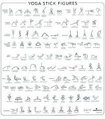Yoga Stick Figure Learning Chart Organized By Type Of Pose
