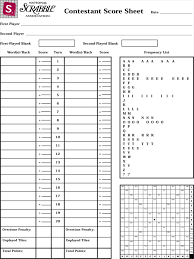 Printable Scrabble Score Sheets Download In Pdf