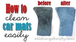 how to clean floor mats in your car