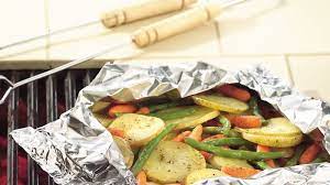 grilled garden vegetable medley foil