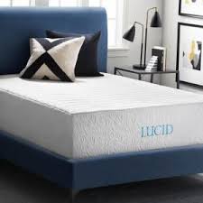 Emphasizing the importance of safety while you sleep. Lucid 12 In Queen Gel Memory Foam Mattress Lu12qq45gf The Home Depot Foam Mattress Bed Mattress Memory Foam Beds