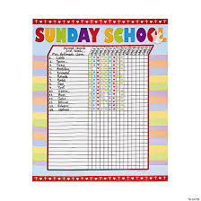 sunday school attendance sticker charts