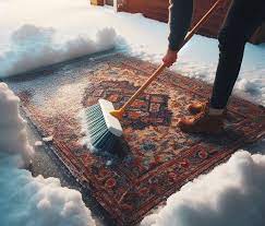 snow cleaning for rugs is a risky