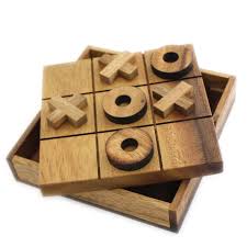 Tic Tac Toe Tactile Wooden Game
