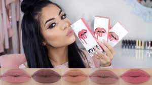 kylie jenner lip kit swatches review