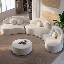 Modern 7 Seat Sectional Sofa Curved