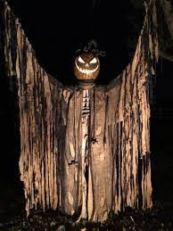 diy giant corn stalker scarecrow