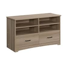 Summer Oak Wood Tv Stand With 2 Drawer