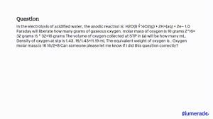 Electrolysis Of Acidified Water