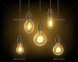 Light Bulbs Hanging From Ceiling By Cookamoto Graphicriver