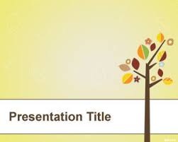 Free Tree With Leaves Powerpoint Template