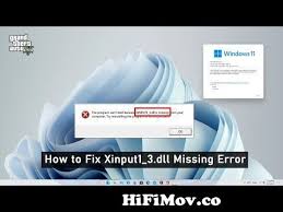 100 fix xinput1 3 dll file missing
