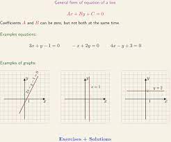 General Form Of Equation Of A Line