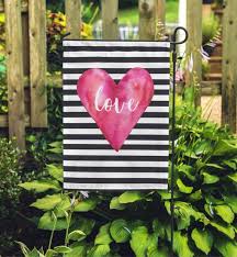 Valentine Garden Flag Cute Heart Flag