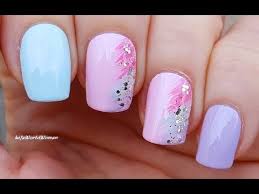 Cool pastel nail designs images for your pleasure. Spring Nail Art 2020 3 Pastel Nails With Fan Brush Design Youtube