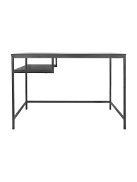 Xora schreibtisch mehrfarbig, weiß, schwarz, silber, weiß, metall, glas, 62x76 cm. Schreibtisch Fushion In Schwarz Westwingnow