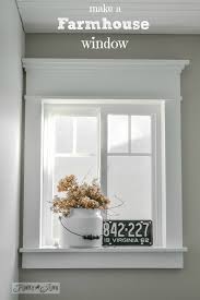 Make Easy Farmhouse Window Trim With