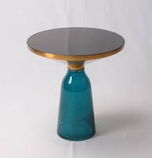 Mcm Karin Table Side Table Gold Blue