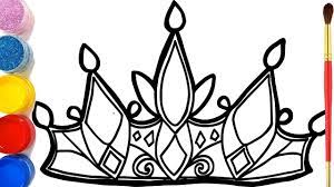 Princess Crown #Drawing and #Coloring for kids | #Bé Tập #vẽ | Vẽ Vương...  | Công chúa, Blog, Vương miện