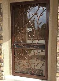 Security Storm Door In Vine And Leaf