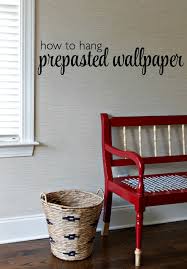 How To Hang Pre Pasted Wallpaper