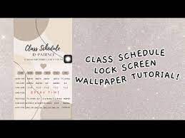 cl schedule lock screen wallpaper