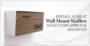 Wall Mount Mailbox To Get Usps Approval