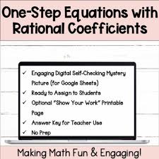 One Step Equations With Rational
