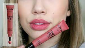 nyx powder puff lippie review and