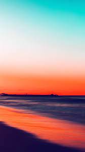 The most beautiful red sunset and noise of ocean. Beach Sunset Wallpapers On Wallpaperdog