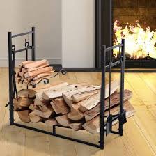 Outsunny Firewood Stand Log Rack Holder