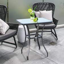 Outsunny 27 Patio Square Table With