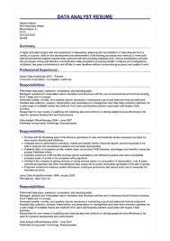 The difference is subtle but crucial. Data Analyst Resume Example