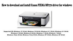 Download drivers, software, firmware and manuals for your canon product and get access to online technical support resources and troubleshooting. How To Download And Install Canon Pixma Mp270 Driver Windows 10 8 1 8 7 Vista Xp Youtube