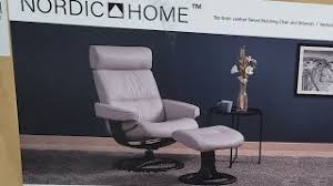 The earl lounge chair with ottoman is one of the most popular furniture designs of the 20th century. Costco Nordic Home Leather Swivel Recliner W Ottoman 799 Youtube