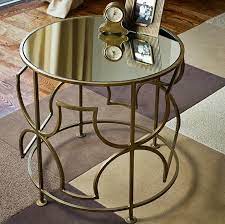Mykonos Mirrored Side Table Look 4 Less