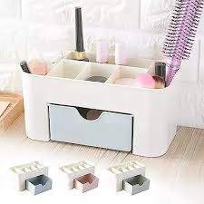 pink plastic makeup box for home squre