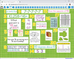 This set includes 36 game cards, a direction sheet, as well as all of the answer cards! 6th Grade Common Core Math Spiral Review For Classroom Projector