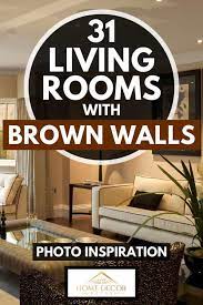 31 living rooms with brown walls photo