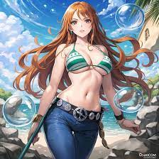 Nami - One Piece (Ai generated) by BeastCR on DeviantArt