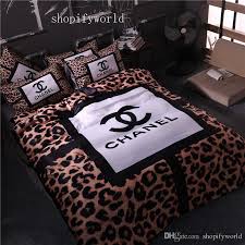 luxury leopard print bedding set queen