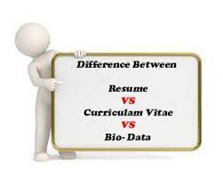 In most of the countries while the course of employment cv or. Easy Understand Difference Of Resume Cv And Biodata