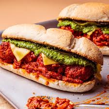 vegan meatball sub sandwiches